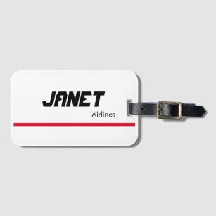Janet Airlines Luggage Tag