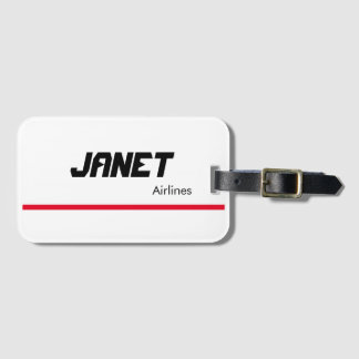 Janet Airlines Luggage Tag