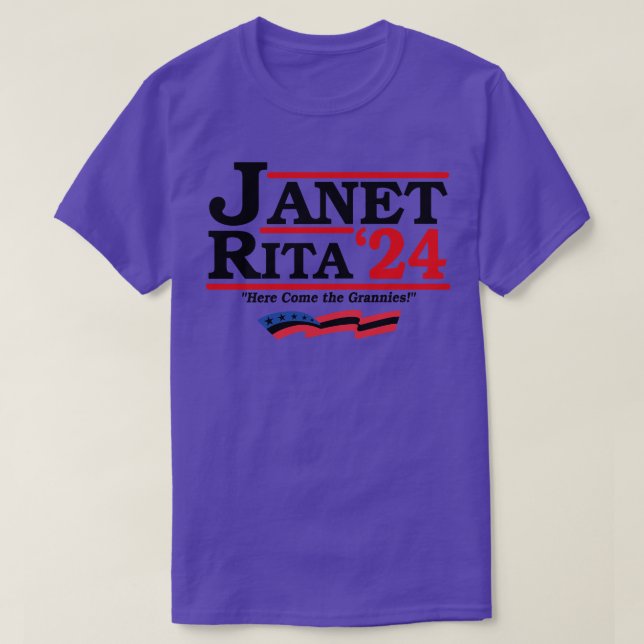 Janet And Rita for 2024 Here Come The Grannies T-Shirt (Design Front)
