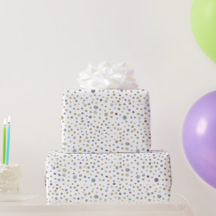 Janet Confetti Watercolor Dots Wrapping Paper