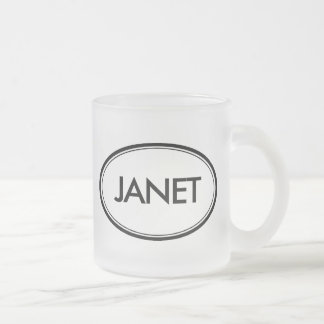 Janet Frosted Glass Coffee Mug