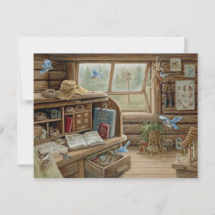 Janet Kruskamp Painting Bird Bureau Postcrossing Postcard