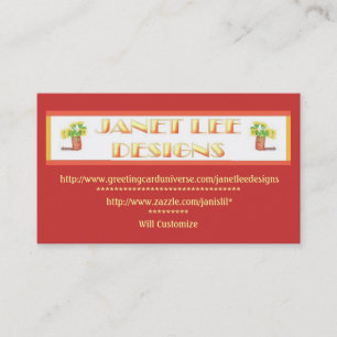 Janet Lee Designs Business Card