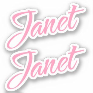 Janet Pink Name x2