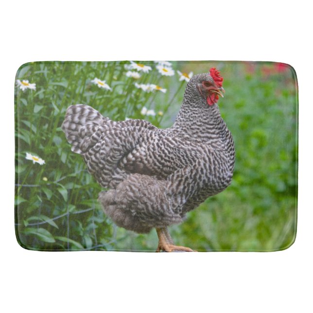 Janet The Chicken Bath Mat (Front)