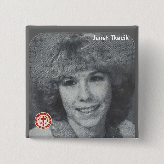 Janet Tkacik 15 Cm Square Badge (Front)