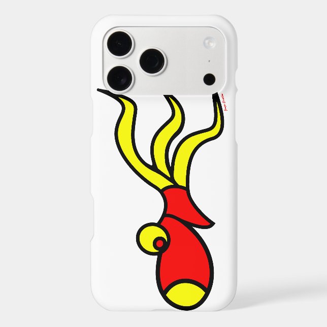 jango creation funny  appel i phone octopus case (Back)