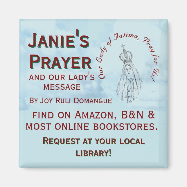 Janie's Prayer Promotional Magnet (Front)