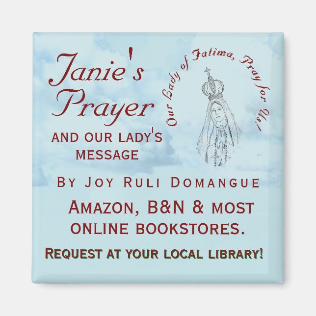 Janie's Prayer Promotional Magnet (Front)