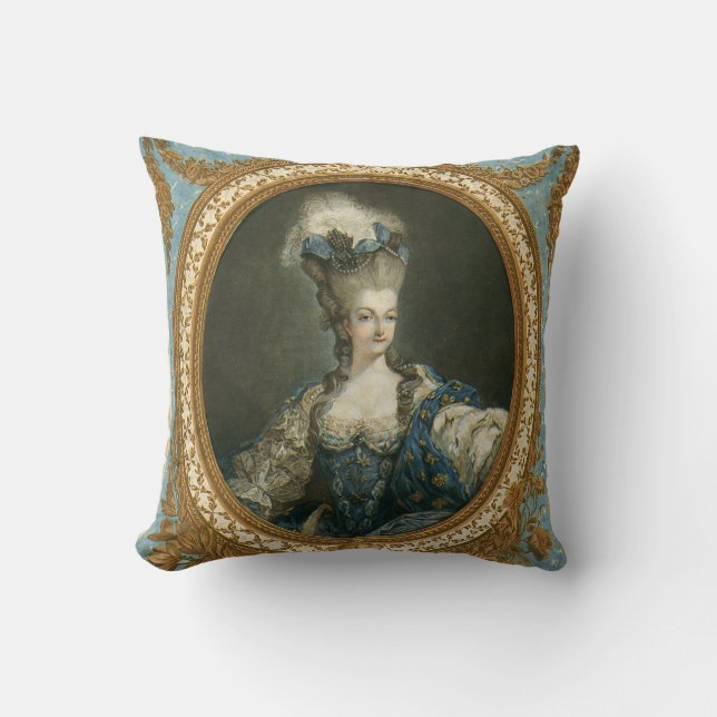 Janinet Portrait of Marie-Antoinette Fine Art Cushion (Front)