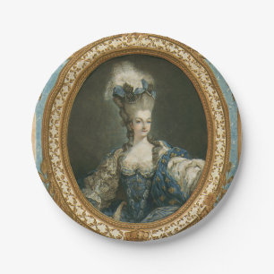 Janinet Portrait of Marie-Antoinette Fine Art Paper Plate