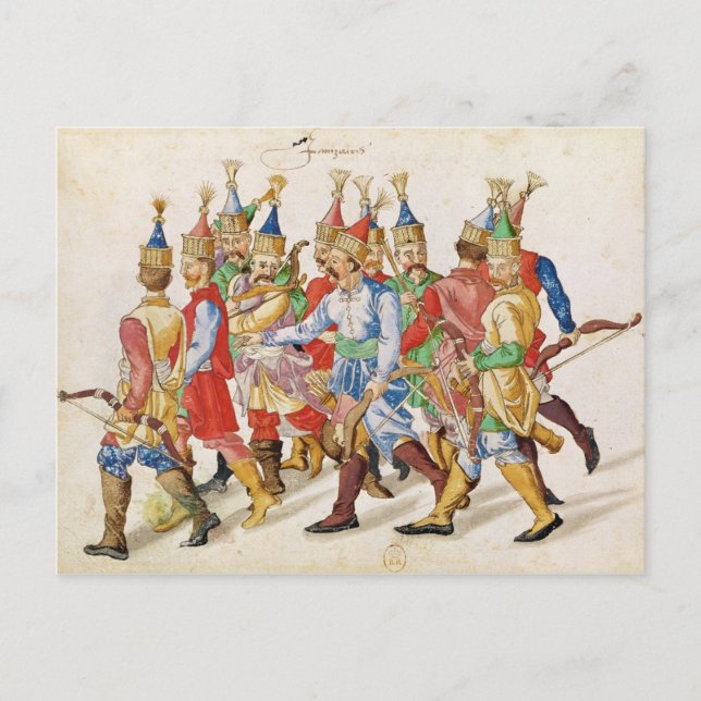 Janissaries, 1583 postcard (Front)