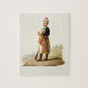 Janissary, from 'Costumes of the Various Nations', Jigsaw Puzzle
