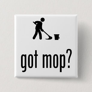 Janitor 15 Cm Square Badge