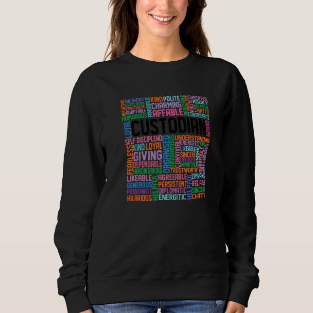Janitor Graphic Facility Manager Craftman Handyman Sweatshirt (Front)