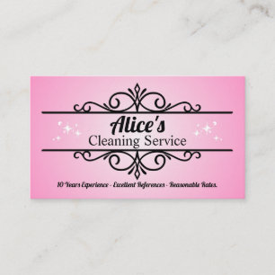 Janitorial House Cleaning Maid Lady Housekeeper Business Card