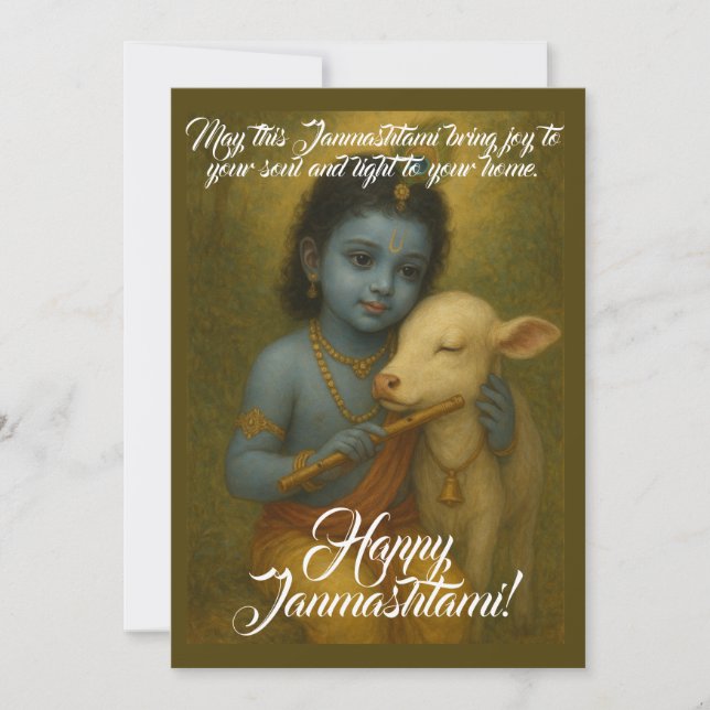 Janmashtami Greeting Card (Front)