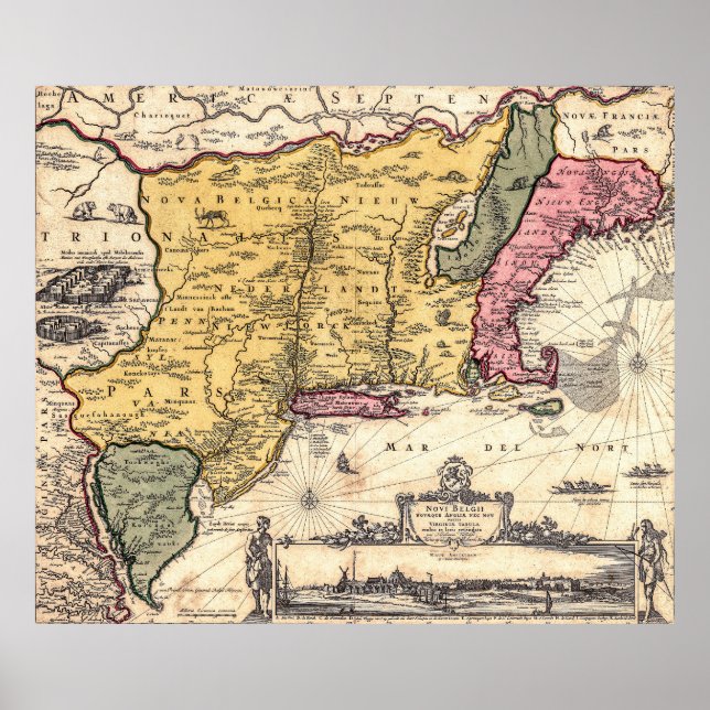 Jansson/ Visscher Map Poster (Front)