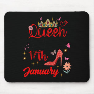 January 17 Birthday This Queen Was Born On January Mouse Mat