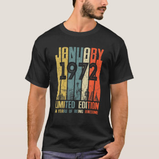 January 1972 Limited Edition 50 Years Of Being Awe T-Shirt