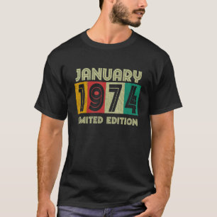 January 1974 Outfit Retro Bday Outfit T-Shirt