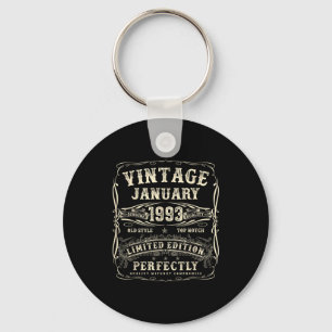 January 1993 33rd Birthday For Men 33 Year Old Bda Key Ring