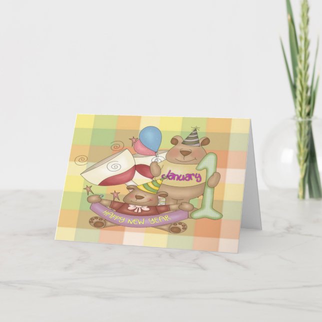 January 1 holiday card (Front)