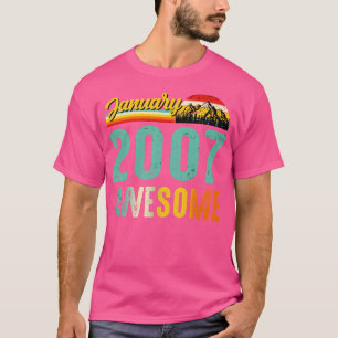 January 2007 Birthday Gift Shirt Vintage January 2