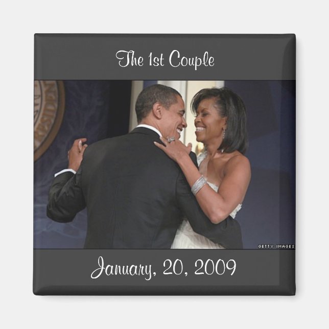 January, 20, 2009, The 1st Couple Magnet (Front)