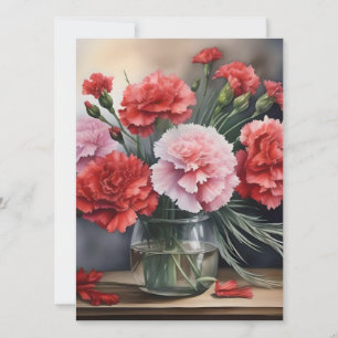 January 29 National Carnation Day A Card
