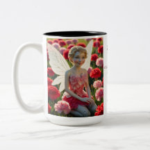 January Birth Month - Carnation Flower Fairy - 