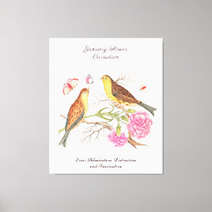 January Birth Month Flower  Birthday Gift      Canvas Print