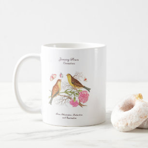 January Birth Month Flower  Birthday Gift      Coffee Mug
