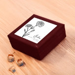 January Birth Month Flower Carnation Minimalist Gift Box<br><div class="desc">Celebrate a January birthday with this elegant,  personalised gift box featuring the birth flower carnation! Made of lacquered wood with a soft felt interior,  it’s perfect for storing jewellery and keepsakes. A minimalist,  thoughtful gift that adds beauty and meaning to any collection.</div>