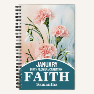 January Birth Month Flower Christian Journal