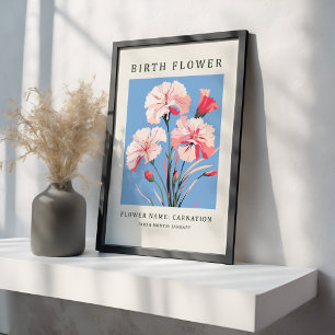 january Birth Month Flower Market  Canvas Print