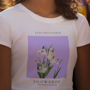 January Birth Month Flower T-Shirt