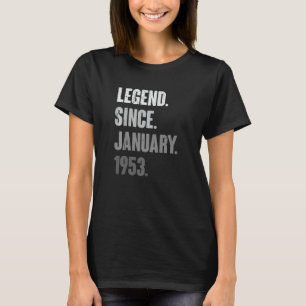 January Birthday 70th Decoration 70 Years Old Vint T-Shirt