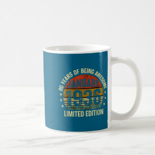January Birthday Est 1936 Limited Edition Vintage  Coffee Mug