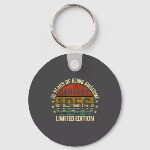 January Birthday Est 1956 Limited Edition Vintage  Key Ring
