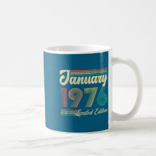 January Birthday Est 1976 Limited Edition Vintage  Coffee Mug