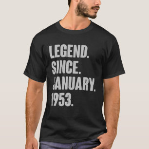January Birthday Gift Vintage Legend Since January T-Shirt