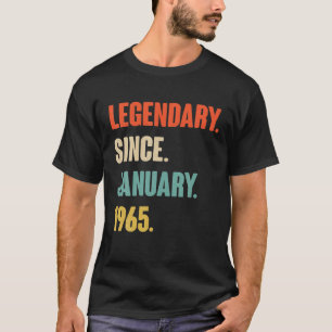 January Birthday Gift - Vintage Legendary Since Ja T-Shirt