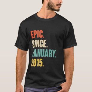 January Birthday Vintage Epic Since January 2015 T-Shirt