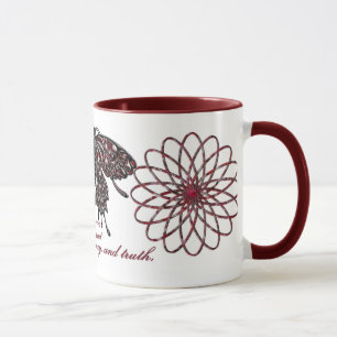 January Birthstone Butterfly Mug