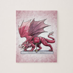 January Birthstone Dragon - Garnet Jigsaw Puzzle