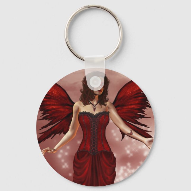 January Birthstone Fairy Keychain (Front)