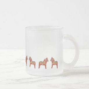 January Dala Horse Frosted Mug