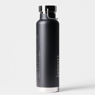 January Definition Birthday Water Bottle