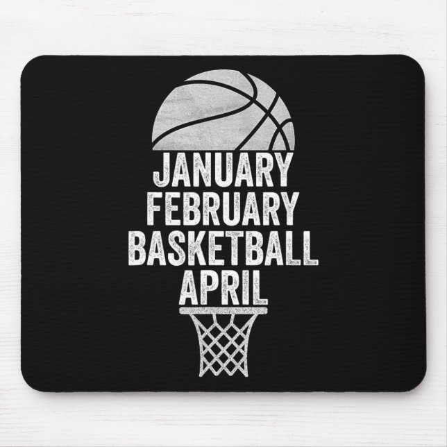 January February Basketball April March College Ba Mouse Mat (Front)
